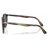 Persol - PO3152S - Striped Green / Dark Grey - Sunglasses - Persol Eyewear