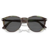 Persol - PO3152S - Striato Verde / Grigio Scuro - Occhiali da Sole - Persol Eyewear