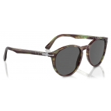 Persol - PO3152S - Striped Green / Dark Grey - Sunglasses - Persol Eyewear