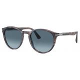 Persol - PO3152S - Striato Blu / Azzurro Sfumato Blu - Occhiali da Sole - Persol Eyewear