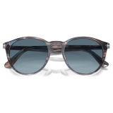 Persol - PO3152S - Striato Blu / Azzurro Sfumato Blu - Occhiali da Sole - Persol Eyewear