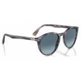 Persol - PO3152S - Striato Blu / Azzurro Sfumato Blu - Occhiali da Sole - Persol Eyewear