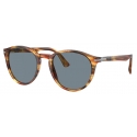 Persol - PO3152S - Giallo Striato Marrone / Azzurro - Occhiali da Sole - Persol Eyewear