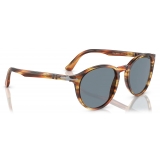 Persol - PO3152S - Giallo Striato Marrone / Azzurro - Occhiali da Sole - Persol Eyewear