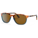 Persol - PO3019S - Marrone Tartarugato - Blu Opale / Marrone - Occhiali da Sole - Persol Eyewear