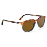 Persol - PO3019S - Brown Tortoise - Opal Blue / Brown - Sunglasses - Persol Eyewear