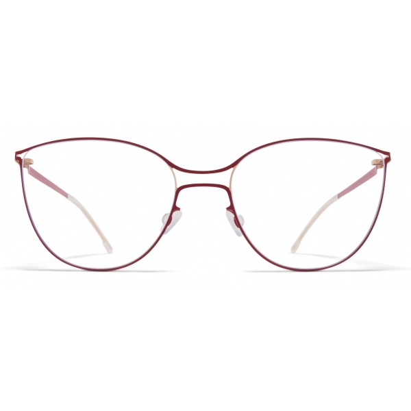 Mykita - Bjelle - Lite - Champagne Gold Cranberry - Metal Glasses - Optical Glasses - Mykita Eyewear