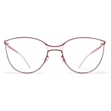 Mykita - Bjelle - Lite - Oro Champagne Mirtillo Rosso - Metal Glasses - Occhiali da Vista - Mykita Eyewear