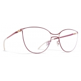 Mykita - Bjelle - Lite - Champagne Gold Cranberry - Metal Glasses - Optical Glasses - Mykita Eyewear