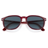 Persol - PO3019S - Rosso Trasparente / Blu Sfumato - Occhiali da Sole - Persol Eyewear