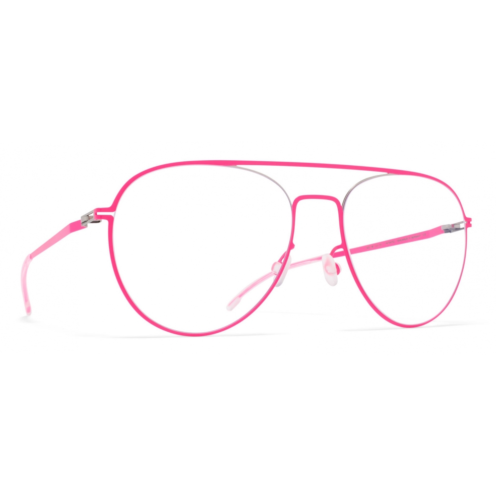 Mykita - Eero - Lite - Silver Neon Pink - Metal Glasses - Optical ...