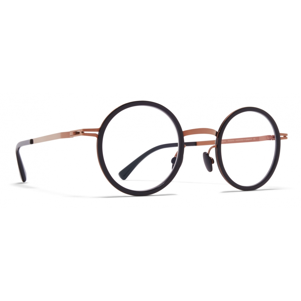 Mykita - Eetu - Lite - Shiny Copper Black - Metal Glasses - Optical ...