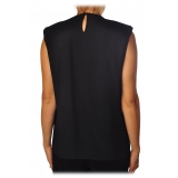 Elisabetta Franchi - Top with Star Necklace Detail - Black - Top - Made in Italy - Luxury Exclusive Collection