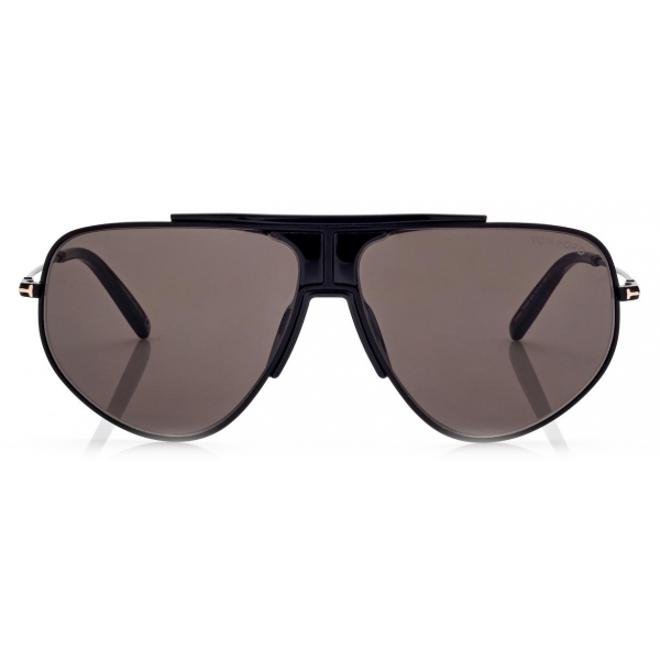 Tom Ford - Addison Sunglasses - Occhiali da Sole Pilota - Nero Opaco - FT0928 - Occhiali da Sole - Tom Ford Eyewear