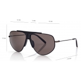 Tom Ford - Addison Sunglasses - Occhiali da Sole Pilota - Nero Opaco - FT0928 - Occhiali da Sole - Tom Ford Eyewear