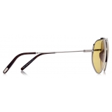 Tom Ford - Addison Sunglasses - Occhiali da Sole Pilota - Rutenio Marrone - FT0928 - Occhiali da Sole - Tom Ford Eyewear