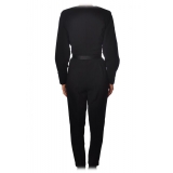 Elisabetta Franchi - Suit with Belt Detail - Black - Dress - Made in Italy - Luxury Exclusive Collection