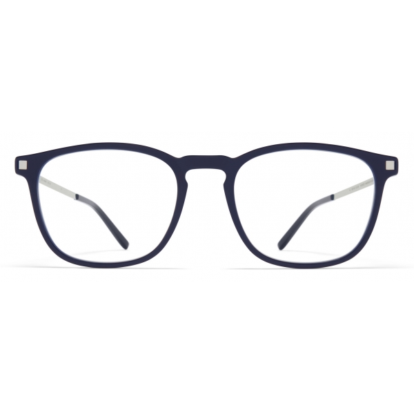 Mykita - Haldur - Lite - C40 Dark Blue/Shiny Silver - Acetate Glasses - Optical Glasses - Mykita Eyewear