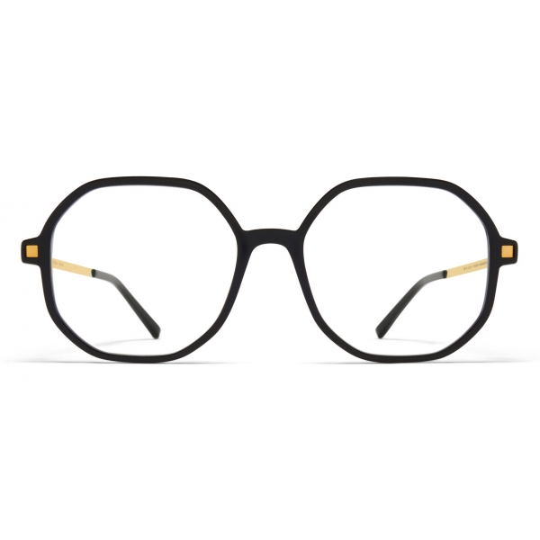 Mykita - Hilla - Lite - C6 Black Glossy Gold - Acetate Glasses - Optical Glasses - Mykita Eyewear