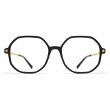 Mykita - Hilla - Lite - C6 Black Glossy Gold - Acetate Glasses - Optical Glasses - Mykita Eyewear