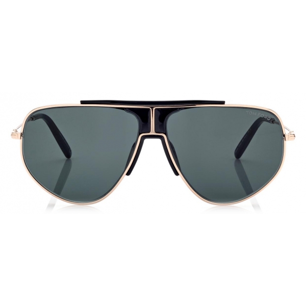 Tom Ford - Addison Sunglasses - Pilot Sunglasses - Rose Gold Blue - FT0928 - Sunglasses - Tom Ford Eyewear