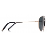 Tom Ford - Addison Sunglasses - Pilot Sunglasses - Rose Gold Blue - FT0928 - Sunglasses - Tom Ford Eyewear
