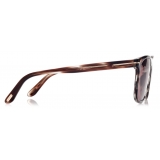 Tom Ford - Gerard - Occhiali da Sole Squadrati - Havana Bordeaux - FT0930 - Occhiali da Sole - Tom Ford Eyewear