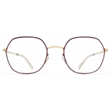 Mykita - Kari - Lite - Champagne Gold Cranberry - Metal Glasses - Optical Glasses - Mykita Eyewear