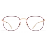 Mykita - Larsson - Lite - Champagne Gold Cranberry - Metal Glasses - Optical Glasses - Mykita Eyewear