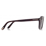 Tom Ford - Avery Sunglasses - Occhiali da Sole Rotondi - Havana Scuro - FT0931 - Occhiali da Sole - Tom Ford Eyewear