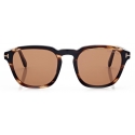 Tom Ford - Avery Sunglasses - Occhiali da Sole Rotondi - Havana - FT0931 - Occhiali da Sole - Tom Ford Eyewear