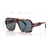 Tom Ford - Camden - Occhiali da Sole Pilota - Havana Bionda - FT0933 - Occhiali da Sole - Tom Ford Eyewear