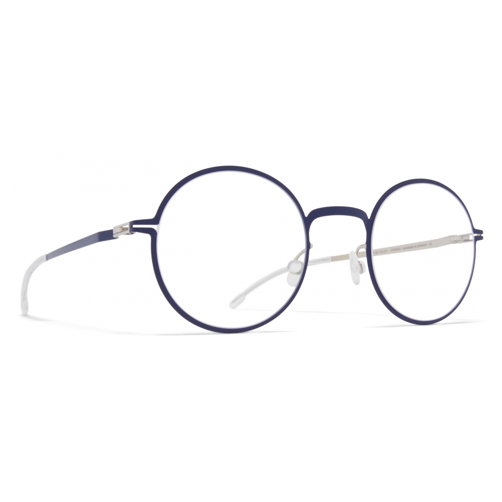 Mykita - Lorens - Lite - Navy Silver - Metal Glasses - Optical Glasses ...