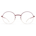 Mykita - Lotta - Lite - Champagne Gold Cranberry - Metal Glasses - Optical Glasses - Mykita Eyewear