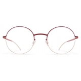 Mykita - Lotta - Lite - Champagne Gold Cranberry - Metal Glasses - Optical Glasses - Mykita Eyewear