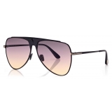 Tom Ford - Ethan Sunglasses - Occhiali da Sole Pilota - Nero - FT0935 - Occhiali da Sole - Tom Ford Eyewear