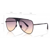 Tom Ford - Ethan Sunglasses - Pilot Sunglasses - Black - FT0935 - Sunglasses - Tom Ford Eyewear