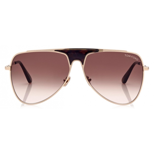 Tom Ford - Ethan Sunglasses - Occhiali da Sole Pilota - Oro Rosa - FT0935 - Occhiali da Sole - Tom Ford Eyewear