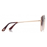 Tom Ford - Ethan Sunglasses - Pilot Sunglasses - Rose Gold - FT0935 - Sunglasses - Tom Ford Eyewear