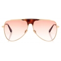 Tom Ford - Ethan - Occhiali da Sole Pilota - Oro Profondo Lucido - FT0935 - Occhiali da Sole - Tom Ford Eyewear