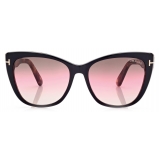 Tom Ford - Nora - Occhiali da Sole Cat-Eye - Nero Havana Scuro - FT0937 - Occhiali da Sole - Tom Ford Eyewear