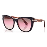 Tom Ford - Nora - Occhiali da Sole Cat-Eye - Nero Havana Scuro - FT0937 - Occhiali da Sole - Tom Ford Eyewear