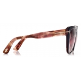 Tom Ford - Nora - Occhiali da Sole Cat-Eye - Nero Havana Scuro - FT0937 - Occhiali da Sole - Tom Ford Eyewear