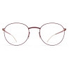 Mykita - Lund - Lite - Cranberry - Metal Glasses - Optical Glasses - Mykita Eyewear