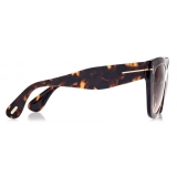 Tom Ford - Cara Sunglasses - Occhiali da Sole Cat-Eye - Havana - FT0940 - Occhiali da Sole - Tom Ford Eyewear