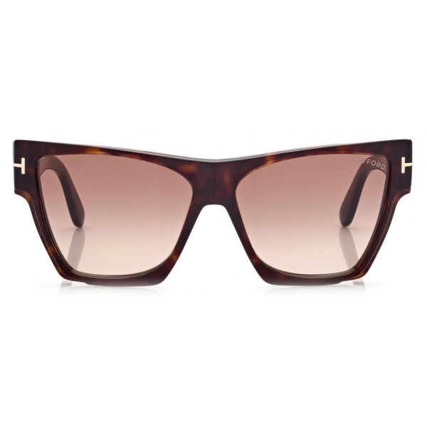 Tom Ford - Dove Sunglasses - Occhiali da Sole Squadrati - Havana Scuro - FT0942 - Occhiali da Sole - Tom Ford Eyewear