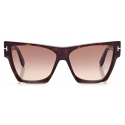 Tom Ford - Dove Sunglasses - Square Sunglasses - Dark Havana - FT0942 - Sunglasses - Tom Ford Eyewear