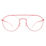 Mykita - Minttu - Lite - Argento Rosso Neon - Metal Glasses - Occhiali da Vista - Mykita Eyewear