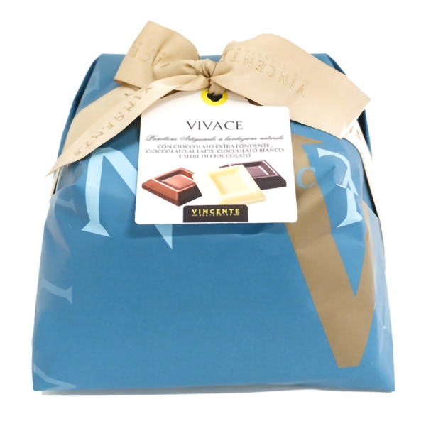 Vincente Delicacies - Three Chocolate Panettone - Vivace - Hand Wrapped Artisan