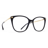 Mykita - Osha - Lite - C6 Black Glossy Gold - Acetate Glasses - Optical Glasses - Mykita Eyewear